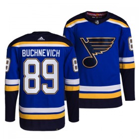 St. Louis Blues tröja Pavel Buchnevich 89 Adidas Blå Authentic - NHL Tröjor Herr
